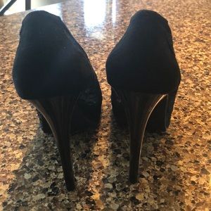 Guess Shoes - Gorgeous black lace peep toe heels Guess Shoes - Gorgeous black lace peep toe heels